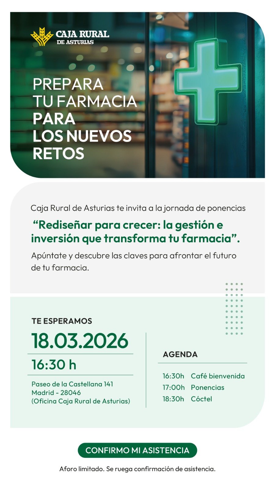 Confirmar asistencia - Rediseñar para crecer